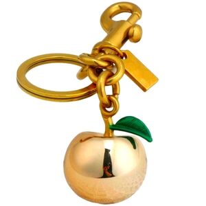 New Chrome Gold Apple Purse Charm